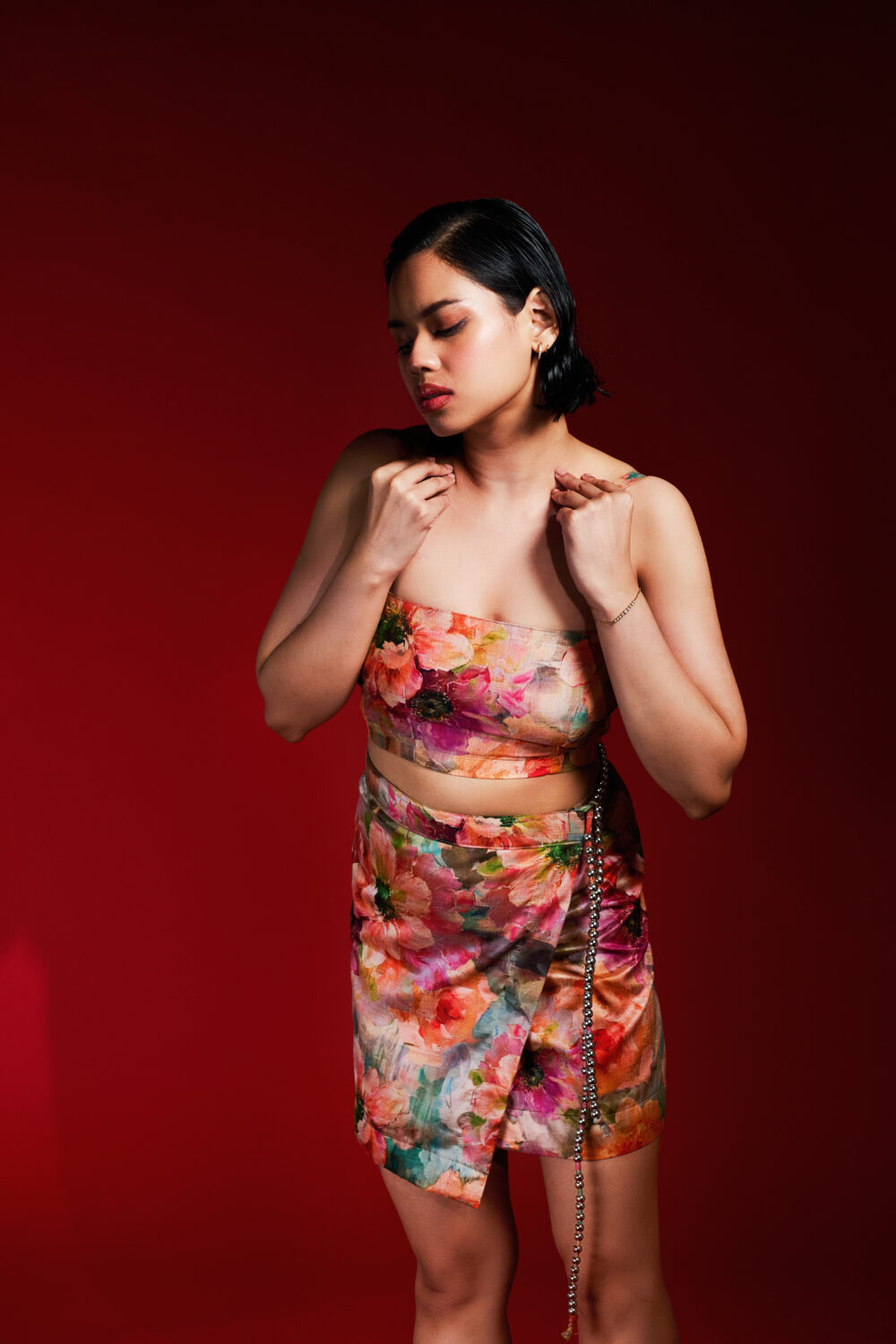 Petal Drift Wrap Skirt