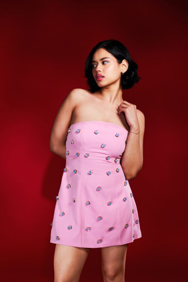 Rosé Glow Mini Dress