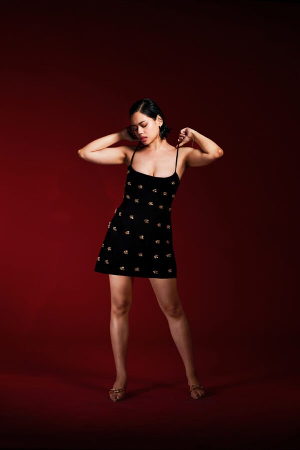 Gilded Noir Studded Mini - Image 2