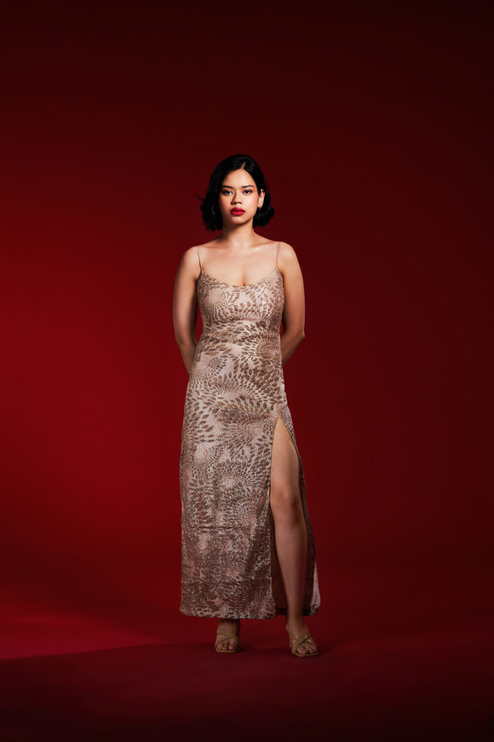 Celeste Shimmer Prom Gown